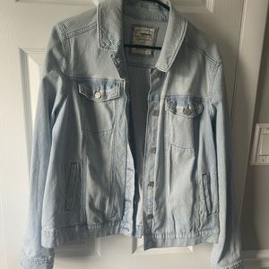 STRIPED DENIM JACKET